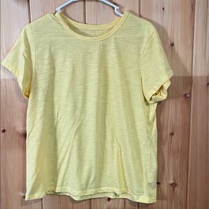 Time and Tru Light Yellow Tee